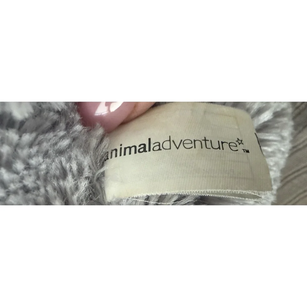 Vintage 2004 Animal Adventure Gray Elephant Sitting Stuffed Toy‎ Plush Soft Cozy